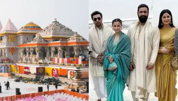 Vicky Kaushal And Katrina Kaif Visits Ram Mandir